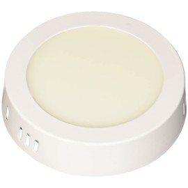 SANELEC, Luminario de LED para Techo, Lámpara Circular para Sobreponer, 6 W, Luz Cálida, Modelo 1289
