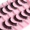 OCHILIMA 25mm Lashes Handmade Strip Eyelashes Dramatic Long Soft Wispy