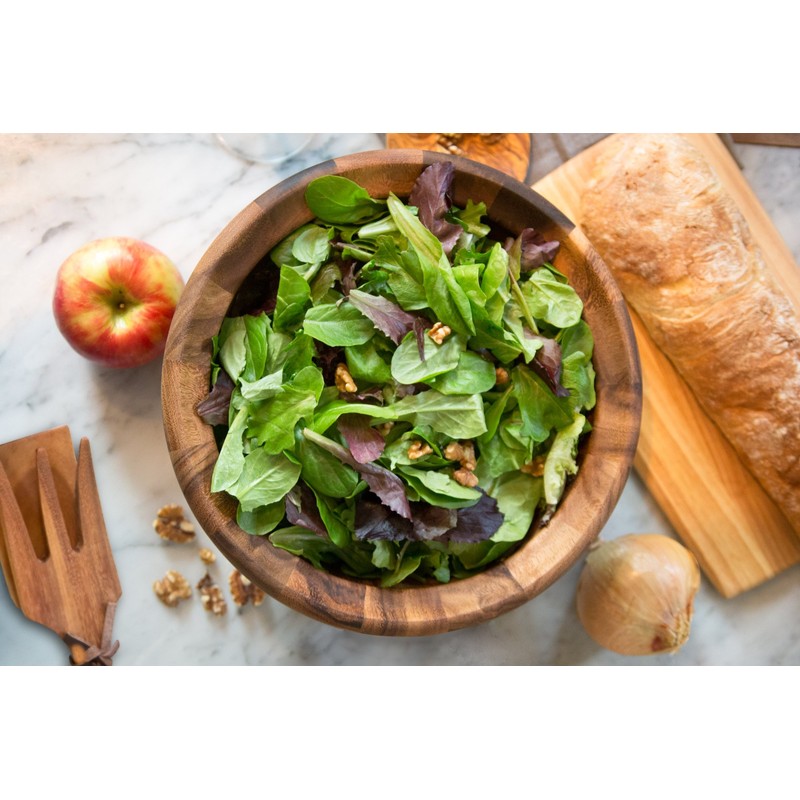 Ironwood Gourmet Large Salinas Standard Salad Bowl, Acacia Wood