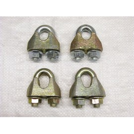 Wire Rope Grips 6MM X4 (Clamp Bulldog Cable Fixing DIN1142 Zinc Plated)