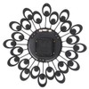European Style Flower Clock Iron Art Battery Operated Mute Easy