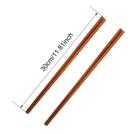 2 Pairs of Chopsticks, 30 cm Reusable Wooden Kitchen Sticks, China Chopsticks, Long Non-Slip Chopsticks for Kitchen, Dining Room