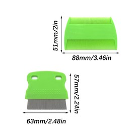 Hair Lice Comb, 2 PCS Lice Combs, Flea Lice Combs, Double Sided Teeth Comb, for Grooming and Removing Dandruff