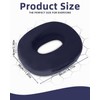 Orthopaedic Seat Cushion, Round, Coccyx Cushion Made of Memory Foam,