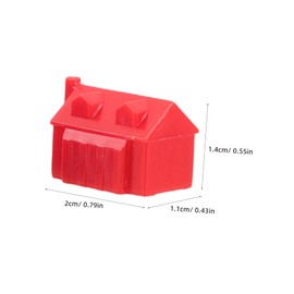 FRCOLOR 40pcs Plastic Houses for Board Games Replacement Game Pieces Thick Plastic Complete of Miniature Accessories