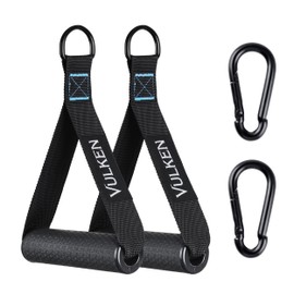 Exercise Grips, Cable Attachments for Gym, Replacement Workout Grip for Resistance Band and Cable Machine Pulleys, Heavy Duty, Black