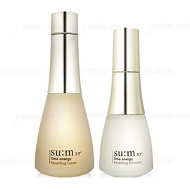 숨37도 숨37도 타임에너지 스킨 리셋팅 2종 단품(토너+에멀젼) SU:M37° Time Energy Skin Resetting 2 Type Set (Toner + Emulsion)
