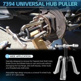 Sunluway Universal 7394 Hub Puller Brake Drum Puller Heavy-Duty Wheel Hub Removal Tool