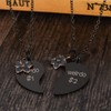 MJartoria BFF Necklace for 2-Valentines Heart Matching Necklace Best Friends