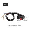 Keenso Handlebar Control Switch Handlebar Mount ON/OFF Control Switch Motorcycle