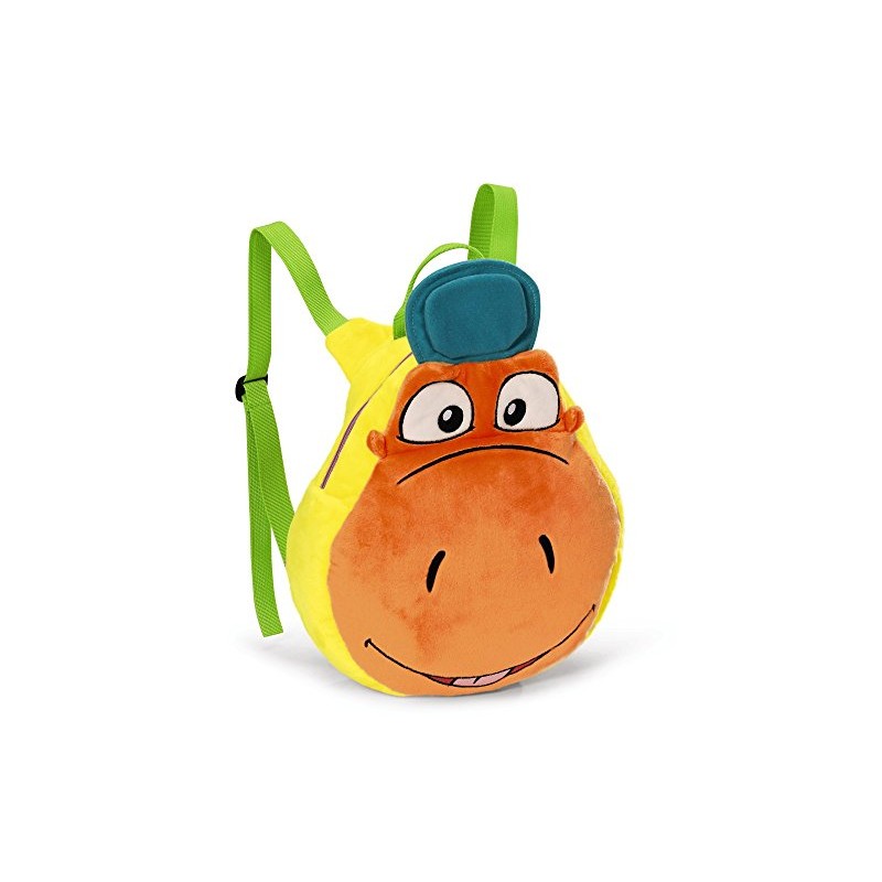 Nici 39887 Plush Backpack Dragon Coconut, 26.5 x 24 x