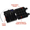 Jex Electronics Waterproof Four/4X/Quad AA Battery Holder Case Box 4.8V/6V