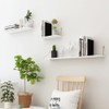 Dixiao 3Pack Wall Mounted Floating Shelves, White Shelves for Bedroom