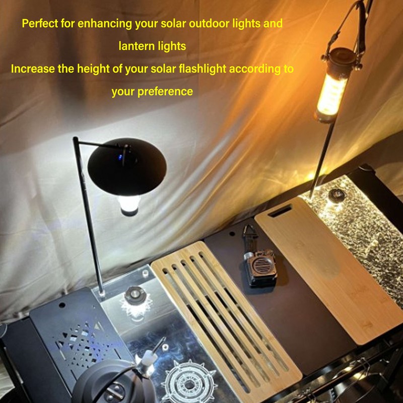 Outdoor Light Pole Extension Kit Adjust Height Waterproof Coating Aluminum