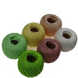 KCS 6 Balls of Pearl Cotton Thread Size 8 Needlework Embroidery Threads (23)