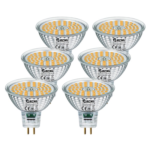 PRCNL GU5.3 LED Bulbs 6.5 W Warm White 3000 Kelvin