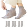 TSGarden Men's Five Toe Socks, Mesh Construction, Cotton, Breathable, Non-stuffy,