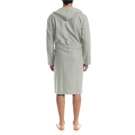 o-day Microfibre Bathrobe for Men Women Space Saving Unisex Adult Bathrobe with Pockets and Belt Ideal for Travel Pool Gym Lightweight Soft, gray
