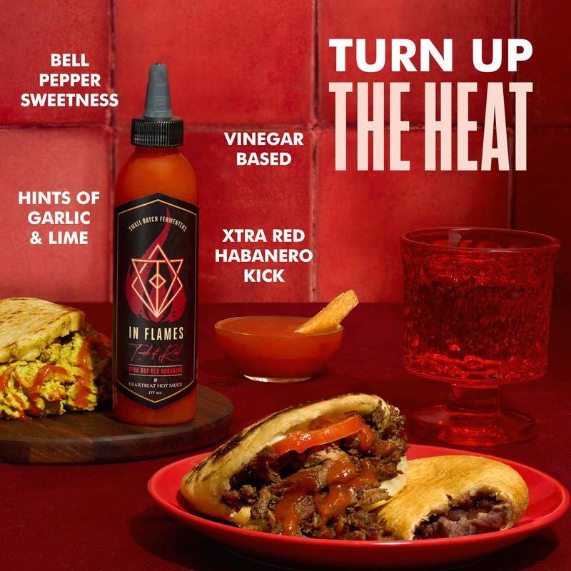 Heartbeat Hot Sauce Co. | In Flames Extra Hot Red