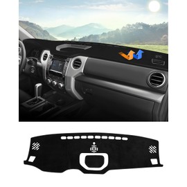 Autorder Dashboard Cover Mat for 2014-2021 Toyota Tundra Accessories Dash Cover Flannel Dash Mat Sunshade Glare UV Rays Protector