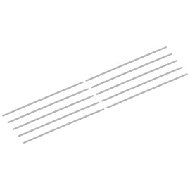 sourcing map 10Pcs M3-0.5x180mm Fully Threaded Rods, Threaded Rods Bar Studs, 304 Stainless Steel Long Thread Screws Hardware for U-Bolts, Anchors, Clamps, Hangers, Silver