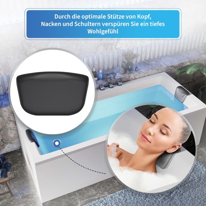 AQUADE Weser Bath Pillow Neck Cushion Bath Pillow Bath Pillow