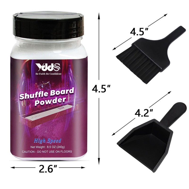 YDDS Shuffleboard Sand - Shuffleboard Wax with Mini Dustpan and