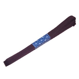 Honju Kogei Banding, 49.2 inches (125 cm), Bag String, 3 Minutes (Width Approx. 0.4 inches (9 mm), No. 0 Purple, Sanada Cord, Belt Cloth, Medium Size, 100% Cotton, Hard to Unravel, Point Digestion