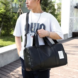 Men's Travel Business Trip Daily Boston Bag Men's Bag black/ONE 2ea