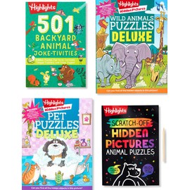 Highlights Animal Lovers Puzzle Book Collection for Kids Ages 6+