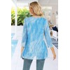 SeSe Code - Blusa de manga 3/4 para mujer, con