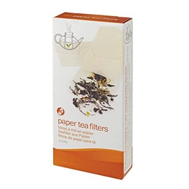 Paper Filters for Loose Tea, Will Work in Cup or Teapot, Oxygen Bleached for Neutral Taste, 100ct