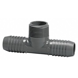 1/2" Insert x Insert x MNPT PVC Male Adapter Tee