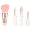 4 in 1 Makeup Brush Simple Elegant Portable Transparent Handle