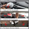 XYHAOAI Windshield Sun Visor Cover, Foldable UV Screen Protector Compatible