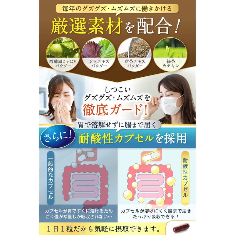 【医師監修】 じゃばら サプリ 【ゼロアレル乳酸菌ｘ北山村産じゃばら使用】乳酸菌とのWのチカラ ALEPPU(アレップ) 2袋セット(60日分)