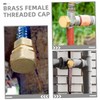 BESPORTBLE Versatile Brass End Caps 6 Pack for Tubes Leakproof