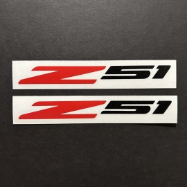 Z51 Set of 2 CORVETTE Z51 Stingray Fender Vinyl Decal Sticker 2020-22 C8