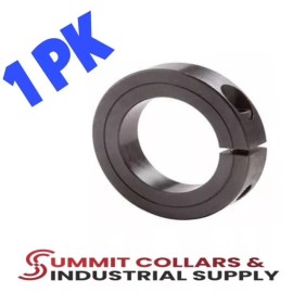 SUMMIT COLLARS 1-1/8" Inch (1 PC) Single Split Shaft Collar - Black Oxide Finish