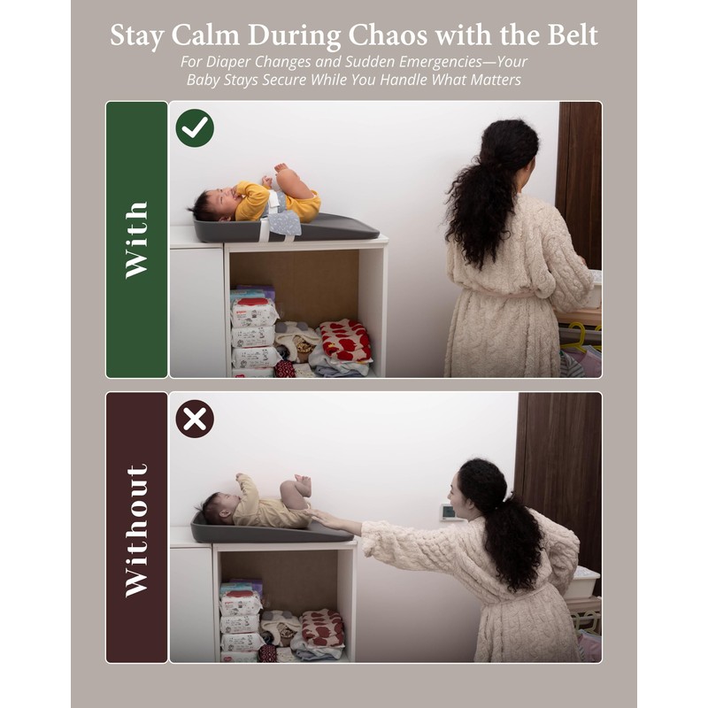 COZINUS Secure & Portable Baby Changing Safety Harness: Soft, Comfortable,