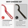 maXpeedingrods Spanner Wrench Set Universal C Spanner Hook Wrenches Coilover