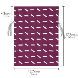 Linkidea 2 Pack Soccer Ball Drawstring Gift Bags, 17" x 13" Gift Bag Wrap Tote for Storing Soccer Gifts for Youth Children, Birthday Goodie Bag Suitable for Size 3, 4, 5 Soccer Ball (Purple)