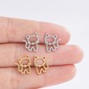 2 Pairs Cat Earrings for Women Cute Cartoon Cat Stud