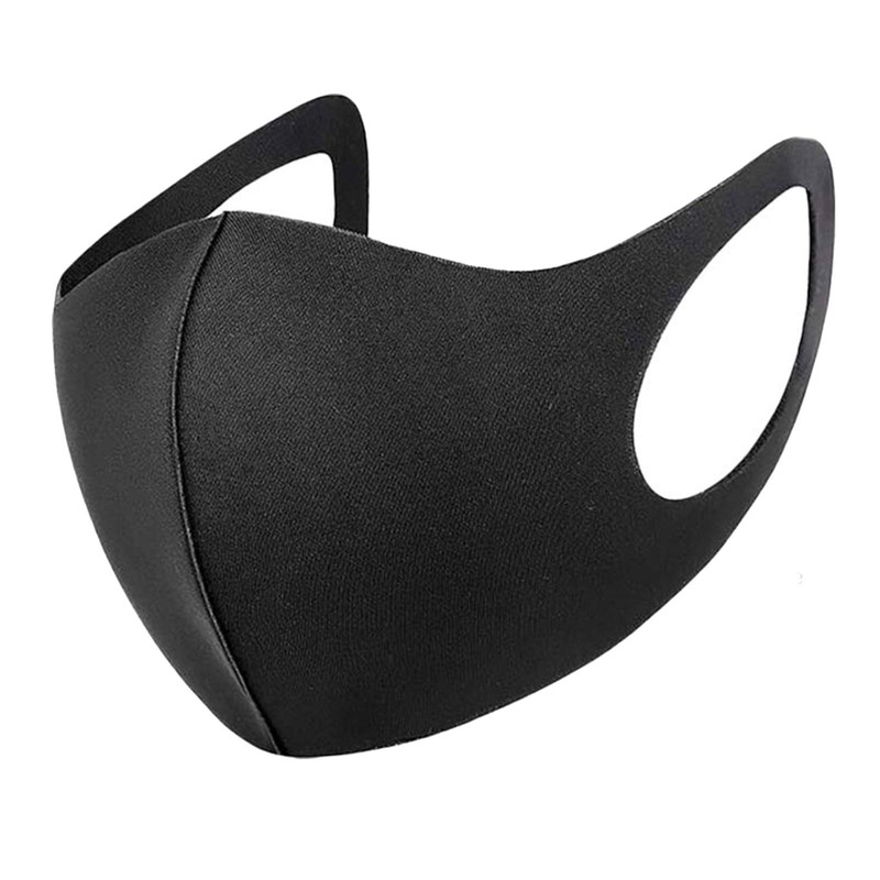 TANNESS 6 Pack Black Reusable Face Mask, Fashion Reusable Washable