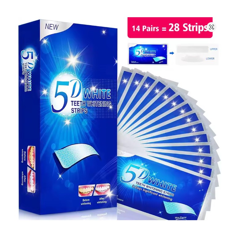 DIPSEVEN Purple Teeth Whitening Strips - Color-Correcting Strips
