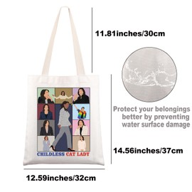G2TUP Woman President Tote Bag Childless Cat Lady Gifts Kamala Gifts Kamala Shoulder Bag (Cat Lady CA)
