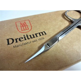 DREITURM GERMAN 3.5” STAINLESS CUTICLE SCISSOR Manicure Fine Point LG. FINGERS !