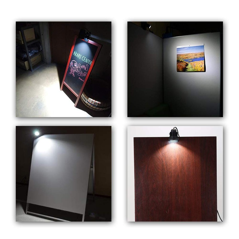 Ygapuzi 5W LED Clip on Lamp Directional Bullet Light with