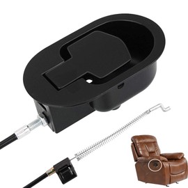ieron Universal Sofa Release Pull Handle Replacement Parts with Cable Metal for Recliner Couch, Fits Ashley and Most Recliner Brand Sofas, Exposed Cable Length 5 Inches