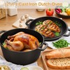 TLGREEN Cast Iron Dutch Oven Pot with Lid, Pot (6.7QT)